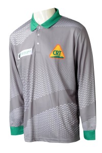P1266 custom-made men's long sleeve sublimation personal design contrast reverse collar printing LOGO3 button sublimation POLO shirt sublimation POLO shirt specialty store 